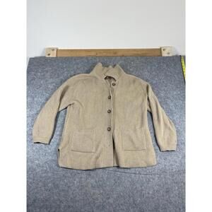 Vintage Gobi Camel Wool Sweater Cardigan Size Medium